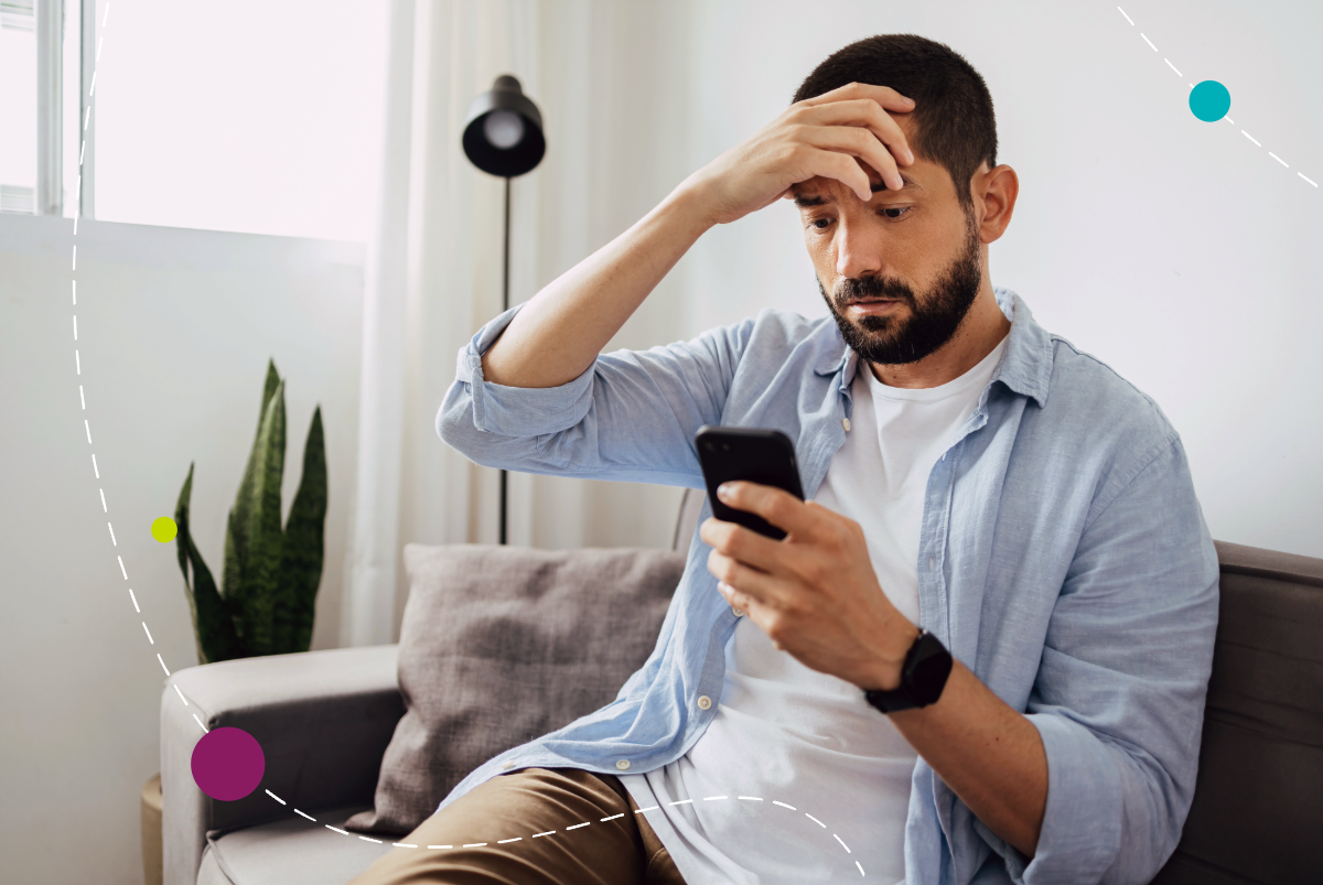 Man confused on the phone